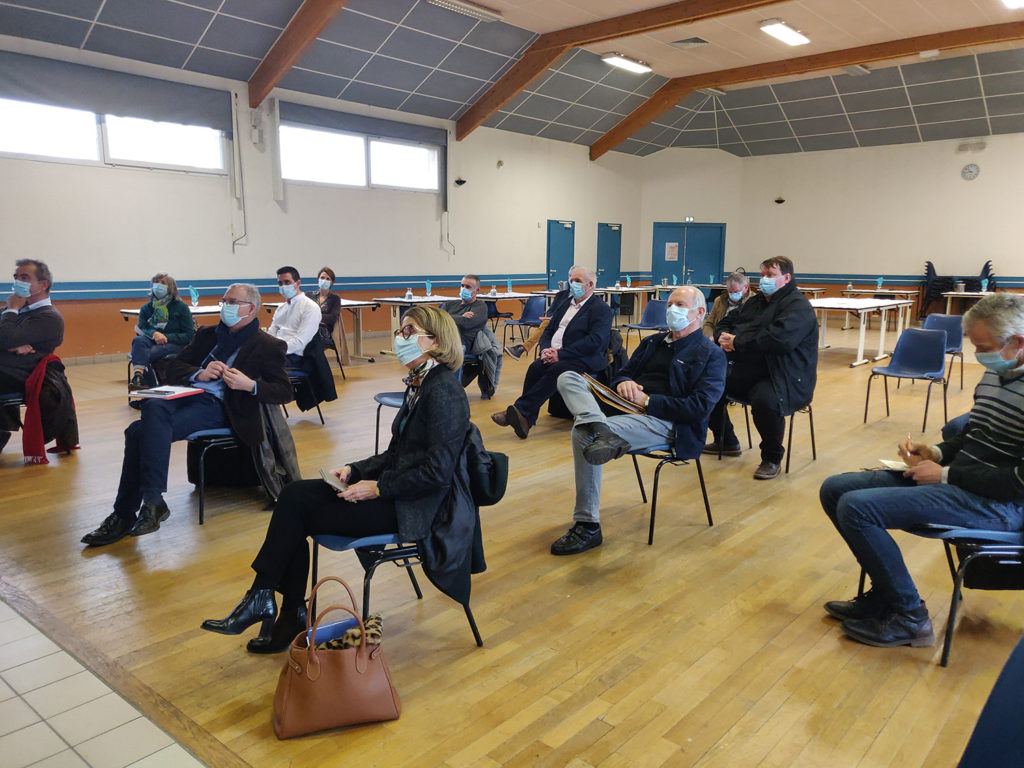 Temps échange maires Préfète Aveyron Valérie Michel-Moreaux CCACV