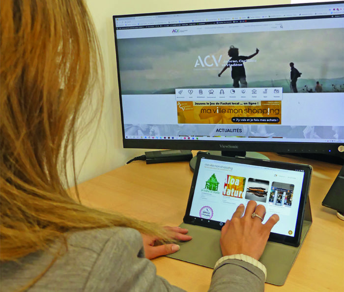 MVMS CCACV tablette commerces consommation locale vente en ligne