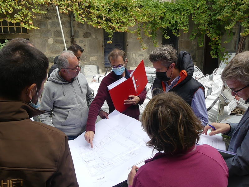 Préparation chantier Hôtel Mandilhac Mur-de-Barrez