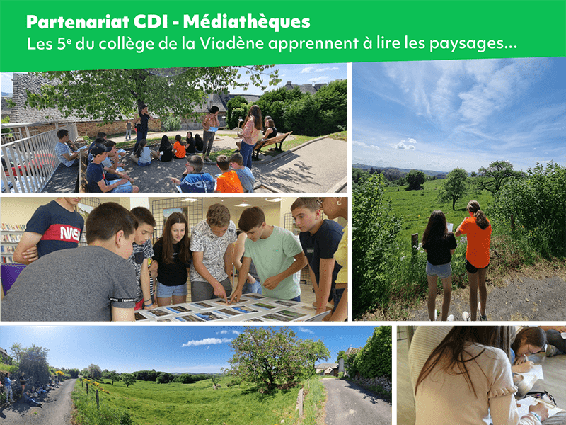 CDI médiathèque 16 mai 2022 Collège Viadène paysages PNR Parc Aubrac