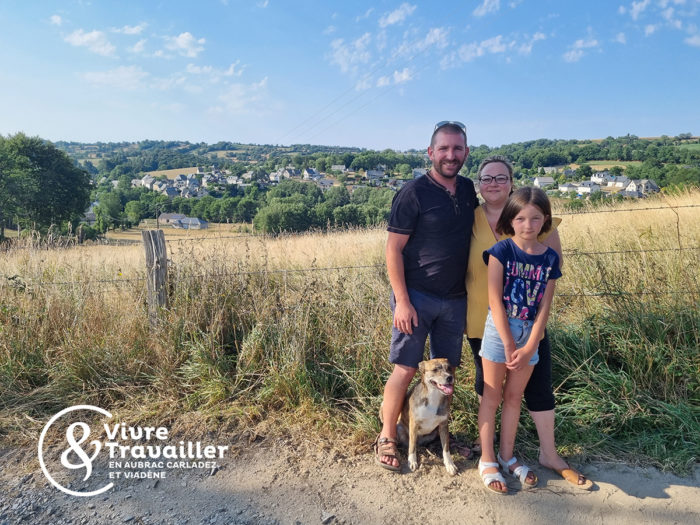 Laurent Audrey et leur fille Roxane Soulages Bonneval vie de village appréciée