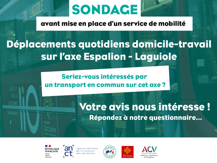 sondage mobilité transport en commun espalion laguiole