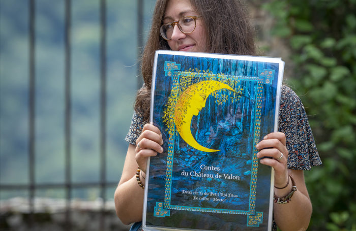 Livre conté et illustré Petit Roi Titus Nadine Vignolo Château de Valon 2024
