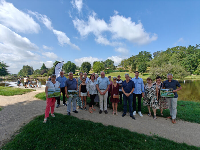 Aménagements halieutiques Aubrac Carladez Viadène Inauguration Saint-Amans-des-Côts Plan d'eau de Sangayrac