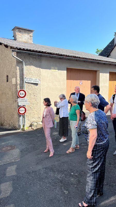 Visite préfectorale 17 juin 2025 Saint-Chély d'Aubrac CRTE ilôt Miquel habitat logement