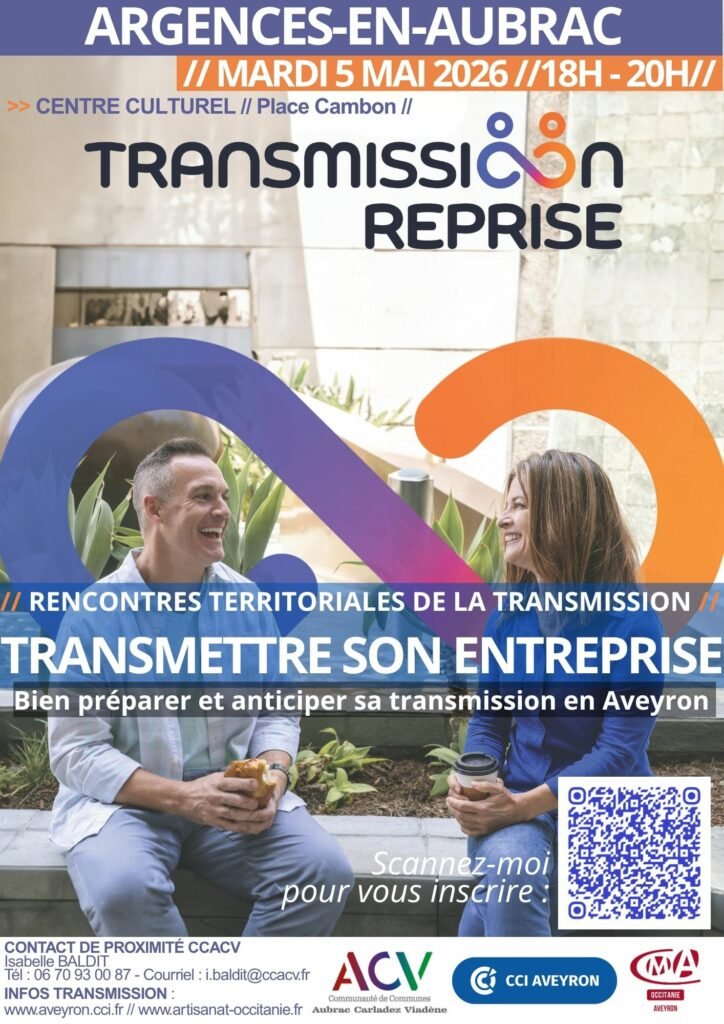 Rencontres territoriales Transmission entreprise Argences en Aubrac 5 mai 2026