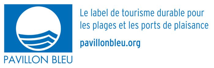 Logo Pavillon Bleu avec baseline