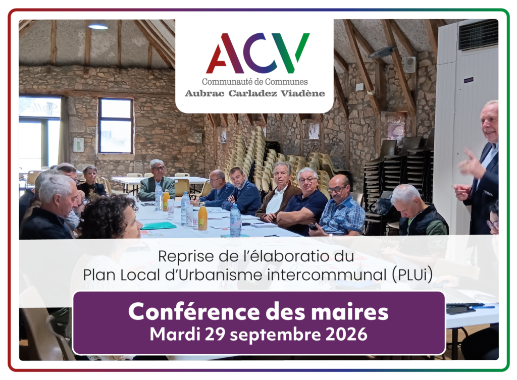 Conférence des maires ACV - PLUi - septembre 2026
